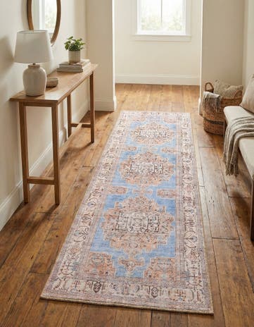 2' x 6' Washable Timeless Runner Rug