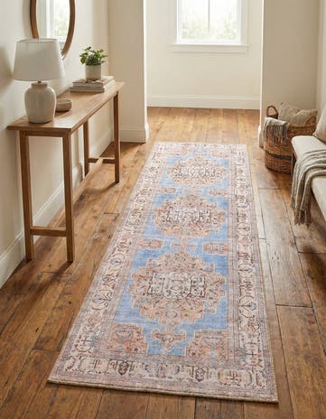 2' x 6' Washable Timeless Runner Rug