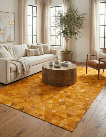 5' 1 x 8' 1 Cowhide Stocks Rug