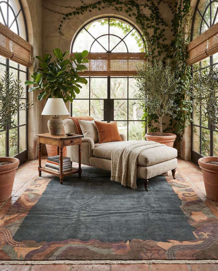 8' 3 x 11' 6 Hand Knotted Tibet Wool Rug