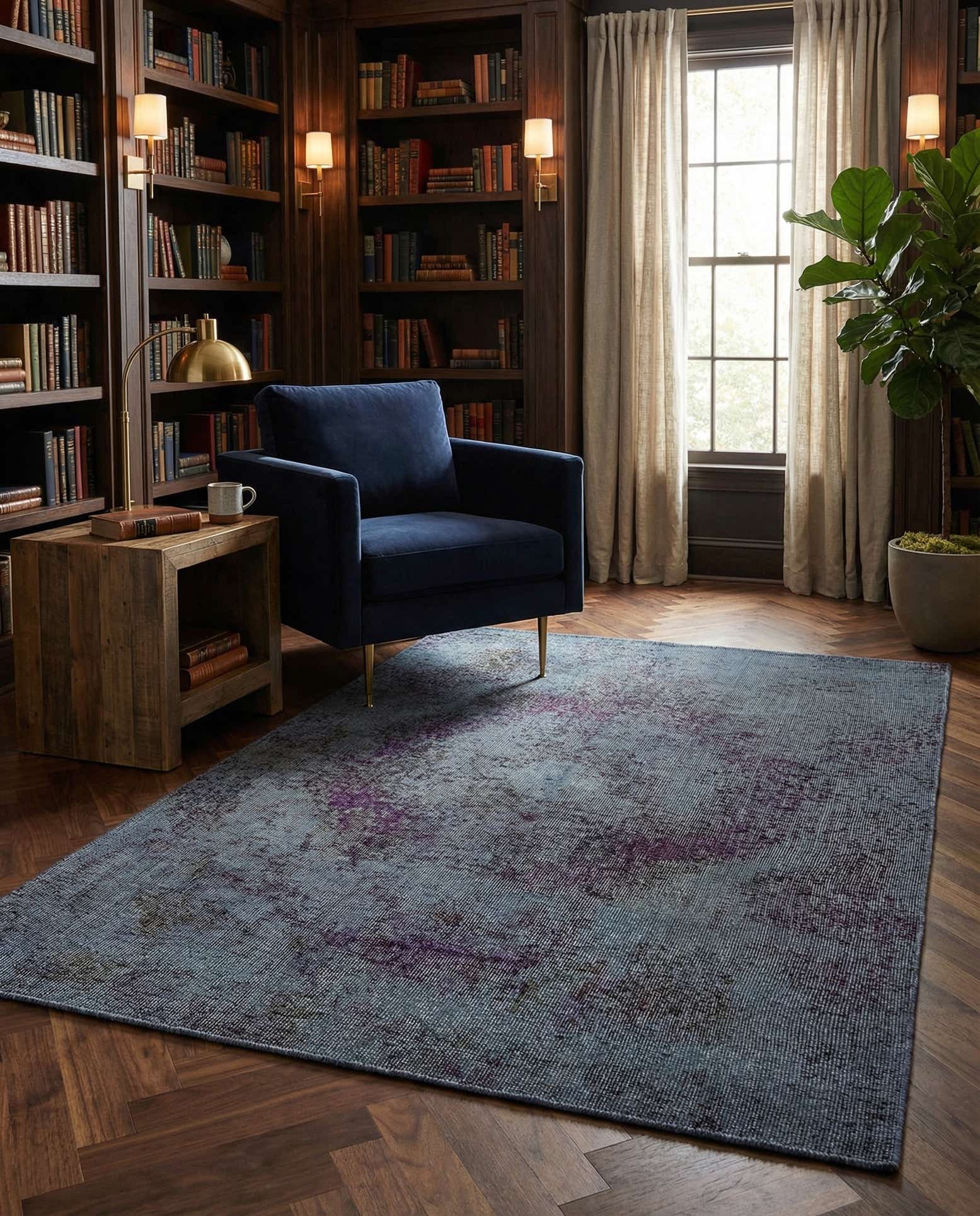 4' 2 x 6' 3 Vintage Royal Wool Rug