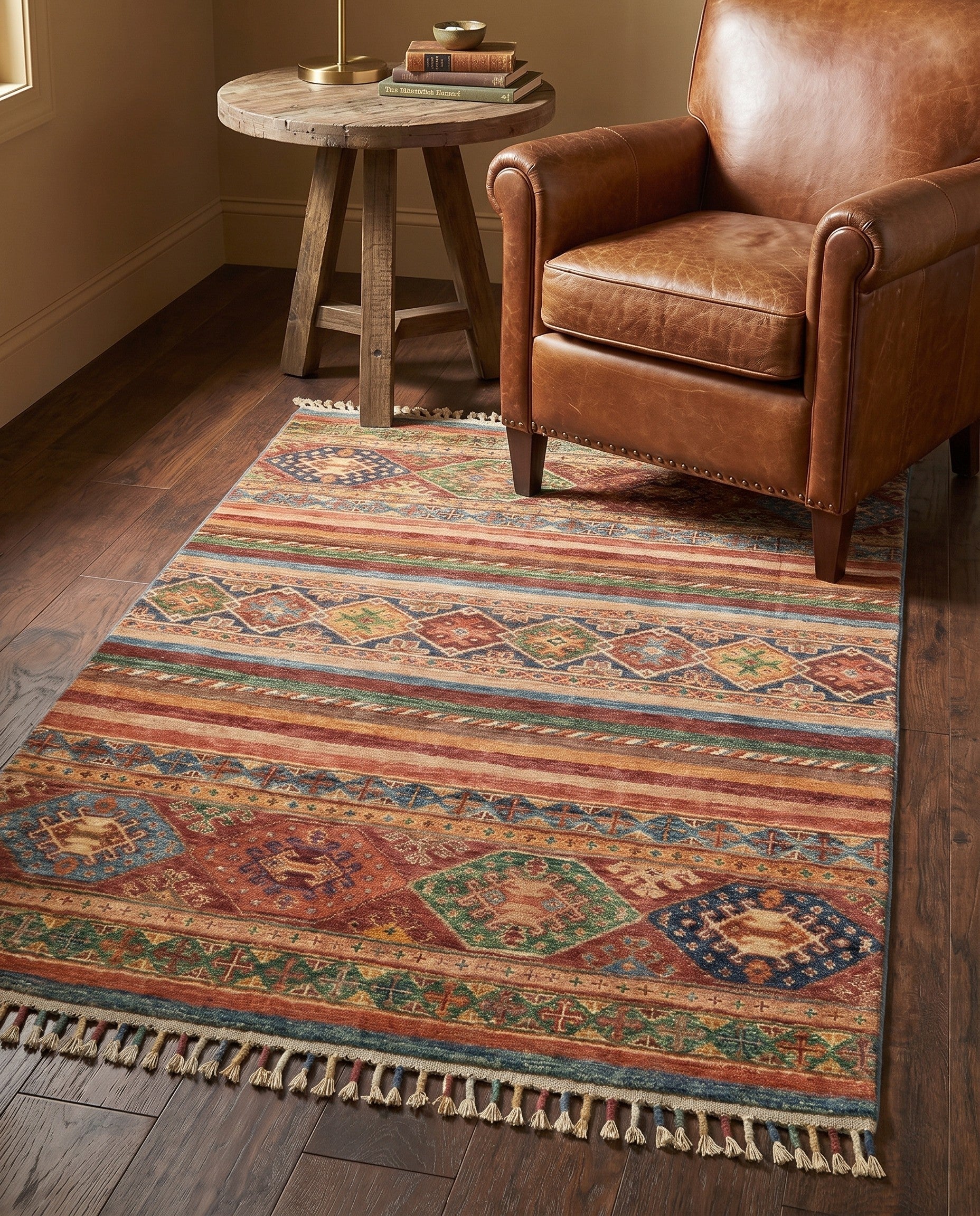 3' 5 x 4' 10 Hand Knotted Ariana Ziegler Rug