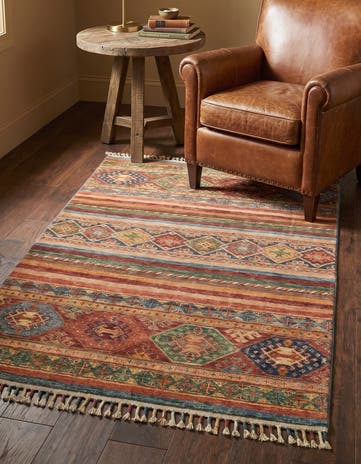 3' 5 x 4' 10 Hand Knotted Ariana Ziegler Rug