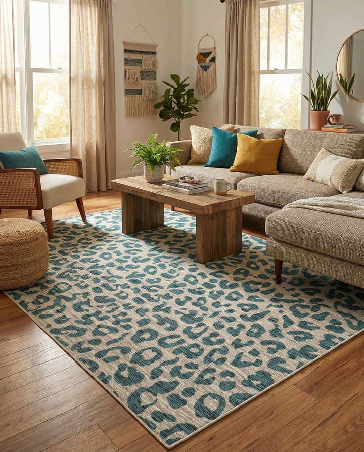7' x 10' Easy-Clean Safari Indoor / Outdoor Rug