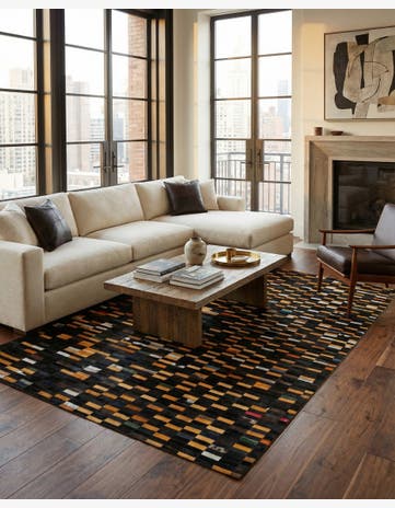 5' 1 x 7' 11 Cowhide - Patchwork Rug