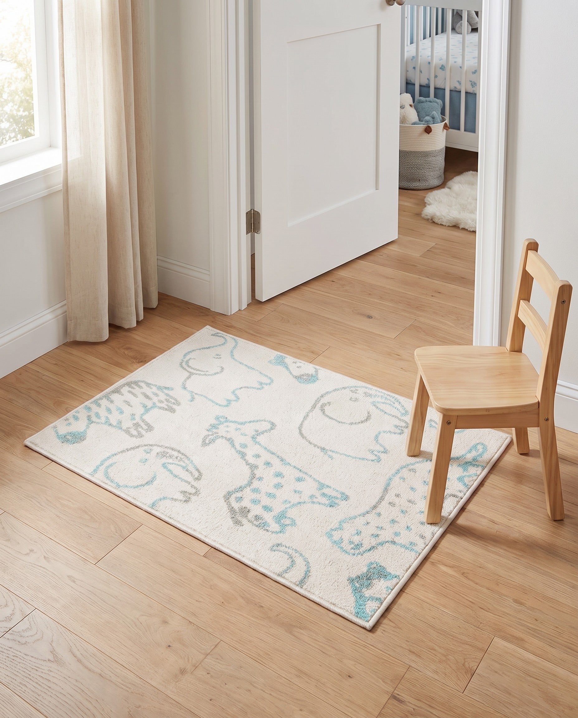 2' 2 x 3' Animals Whimsy Kids Rug