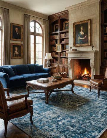 9' 5 x 12' 2 Vintage Royal Wool Rug