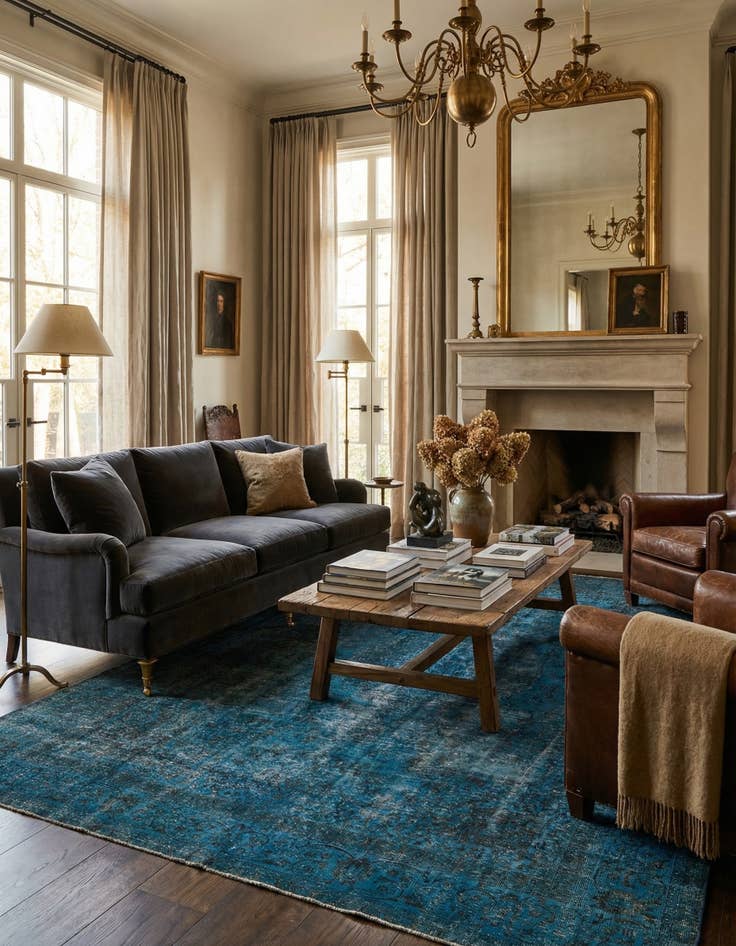 Detail image of  8' 9 x 12' 2  Hand Knotted Ultra Vintage Persian Wool Rug