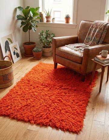 2' 5 x 4' 4 Hand Knotted Moroccan Wool Rug