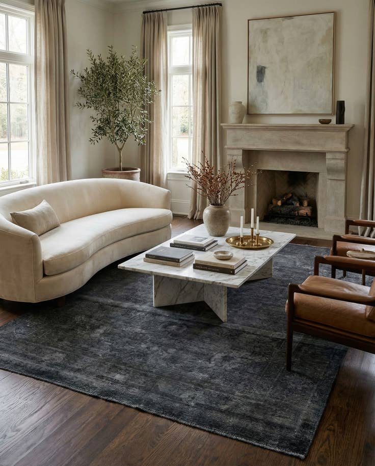 Detail image of 6' 5 x 9' 9 Hand Knotted Ultra Vintage Persian Wool Rug