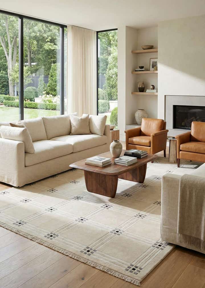 8' 1 x 11' 5 Hand Knotted Darya Wool Rug