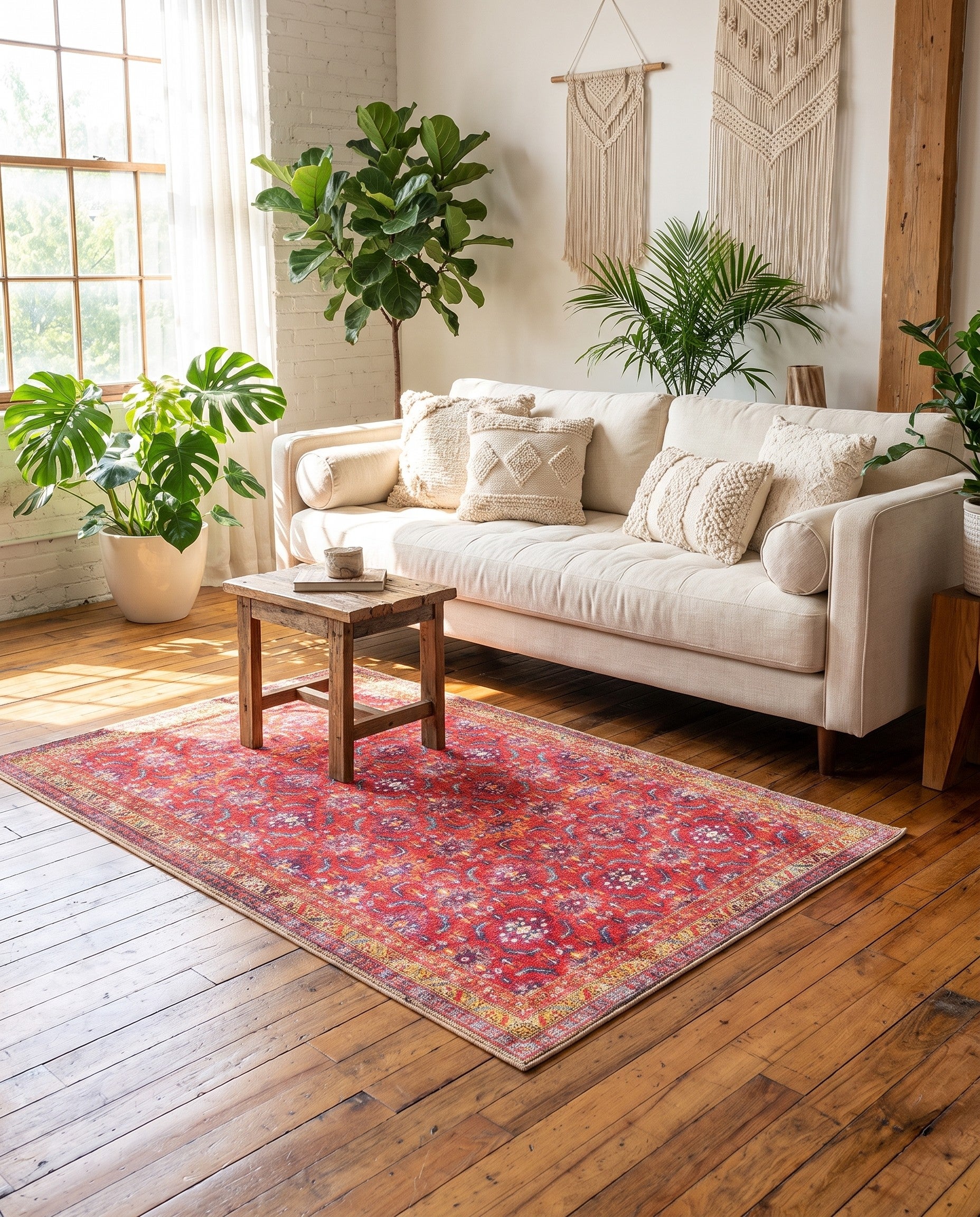 3' 6 x 5' 6 Washable Timeless Rug