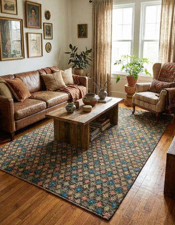 5' 6 x 8' 5 Hand Knotted Balouch Wool Rug