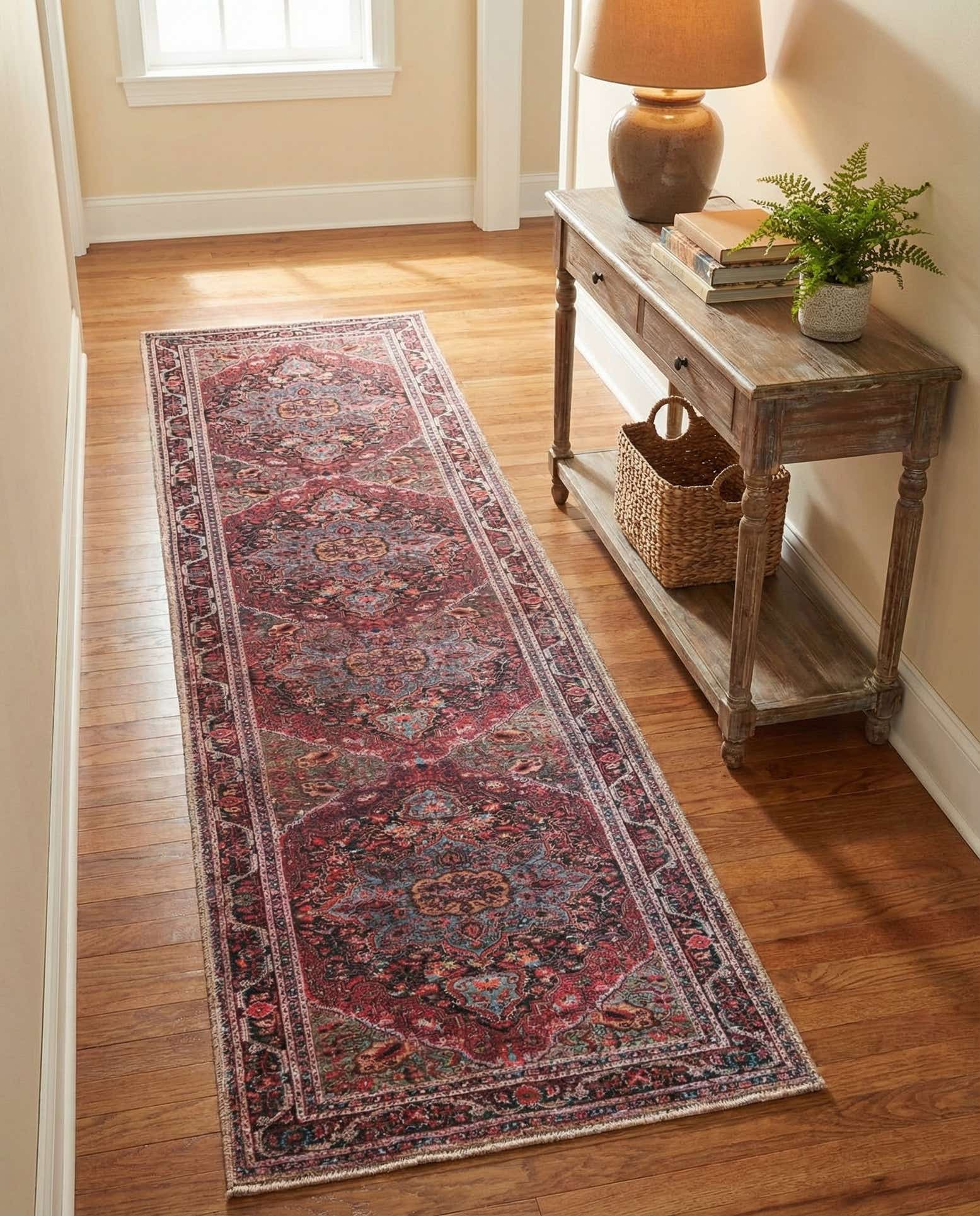 2' 6 x 10' Washable Timeless Runner Rug