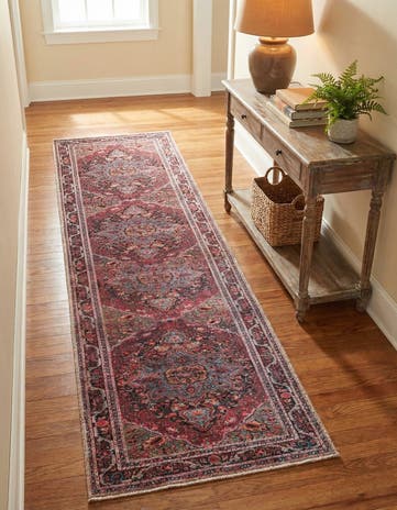 2' 6 x 10' Washable Timeless Runner Rug