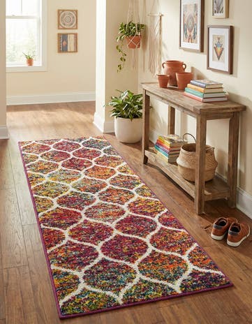 2' x 5' Lattice Frieze Runner Rug