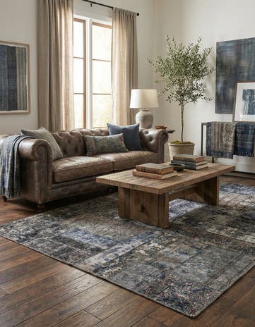 4' 7 x 6' 3 Hand Knotted Ultra Vintage Persian Wool Rug