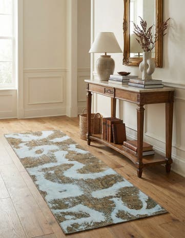 3' x 9' Hand Knotted Ultra Vintage Persian Wool Runner Rug