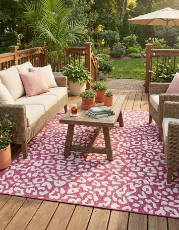 9' x 12' Easy-Clean Safari Indoor / Outdoor Rug