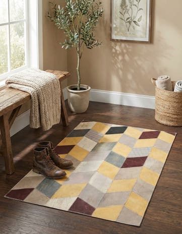 2' x 3' Cowhide Leather Rug