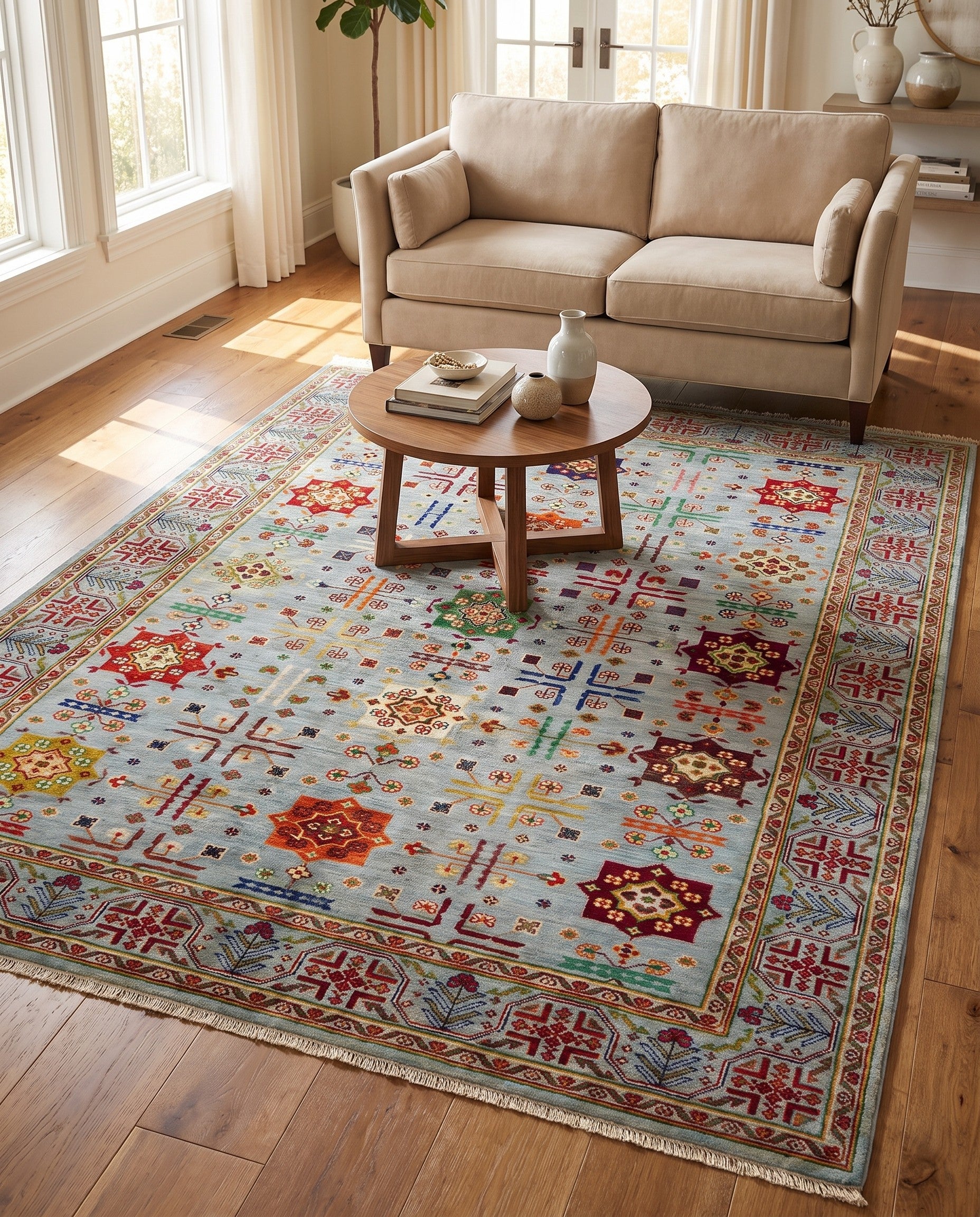 5' 1 x 6' 7 Hand Knotted Ariana Ziegler Rug