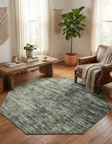 7' 7 x 7' 7 Asha Octagon Rug