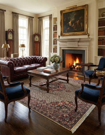 6' 8 x 7' 10 Bidjar Wool Rug