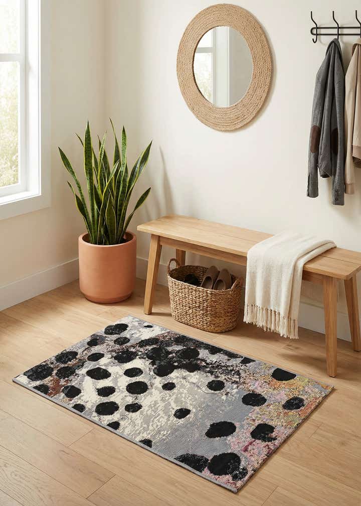 2' x 3' Easy-Clean Modern Indoor / Outdoor Rug
