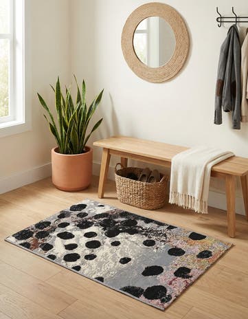 2' x 3' Easy-Clean Modern Indoor / Outdoor Rug