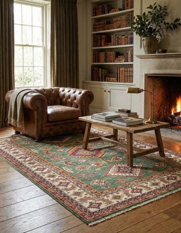 5' 4 x 8' 1 Kazak Wool Rug