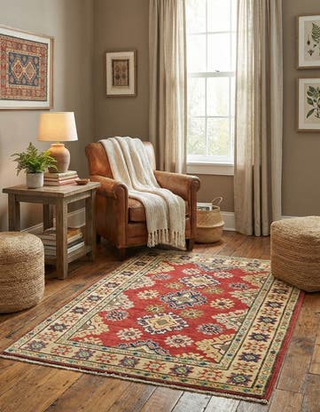 2' 10 x 4' Hand Knotted Kazak Rug