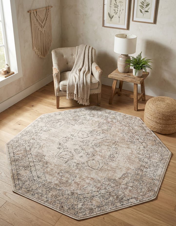 5' 3 x 5' 3 Oregon Octagon Rug