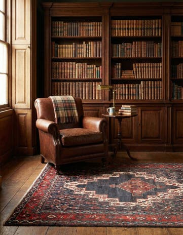 4' x 4' 11 Hamedan Rug