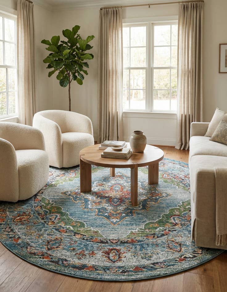 Detail image of  7' 10 x 7' 10 Isabella Round Rug