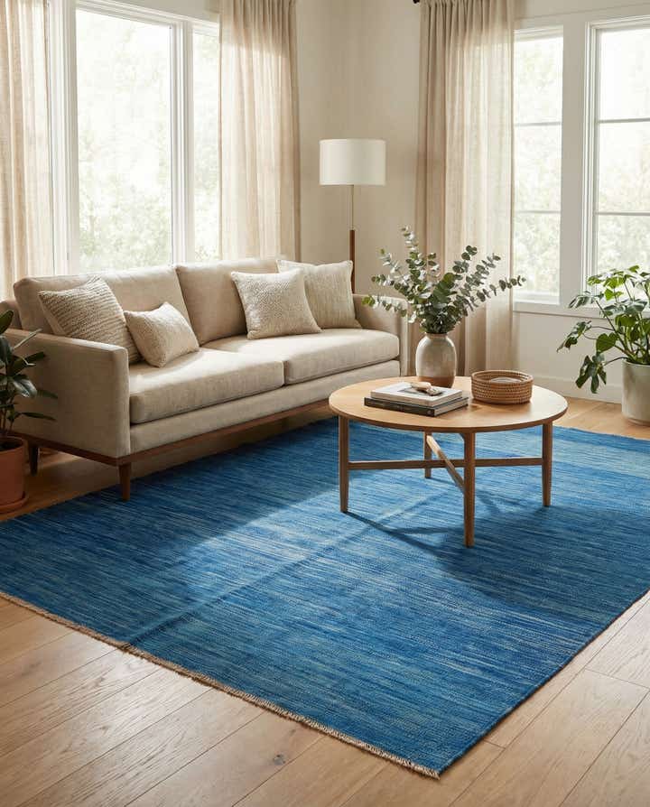 5' x 6' 8 Hand Woven Kilim Modern Wool Rug