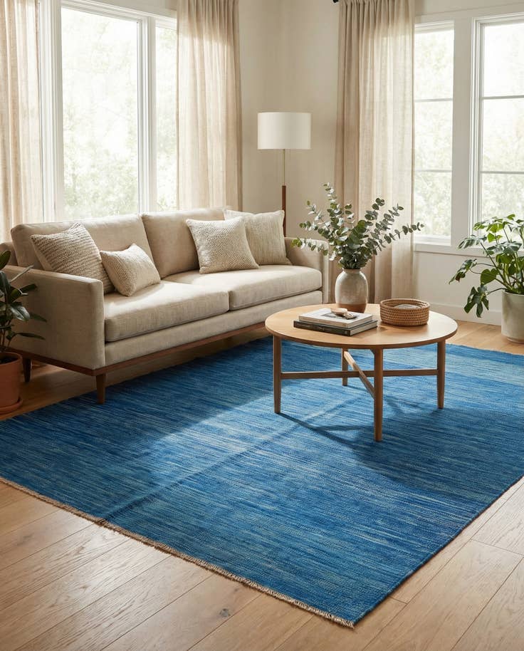 Detail image of 5' x 6' 8 Hand Woven Kilim Modern Wool Rug