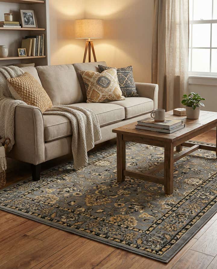 4' x 6' Kashan Design Rug