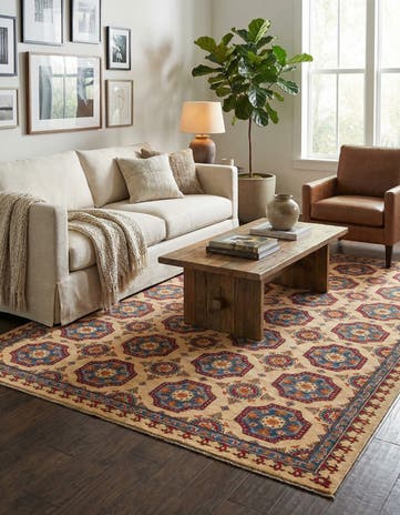 6' 6 x 9' 5 Hand Knotted Kazak Rug