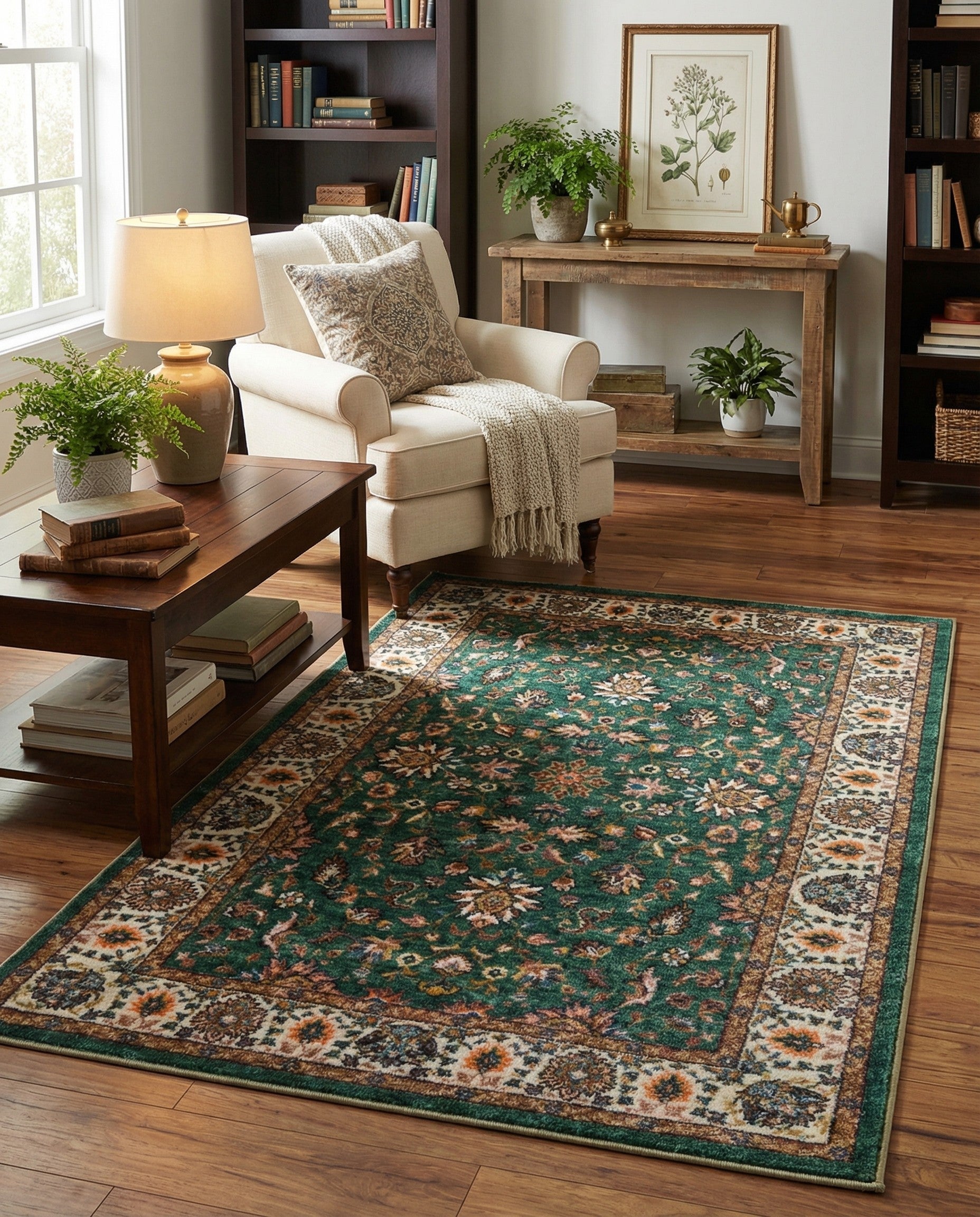 Emerald Green 3' 3 x 5' 3 Medina Rug | Rugs.com