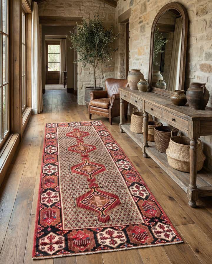 4' 8 x 10' 7 Hand Knotted Koliaei Persian Wool Runner Rug