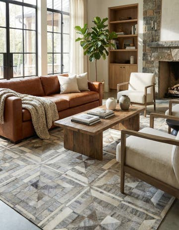 5' x 7' 9 Cowhide Rug