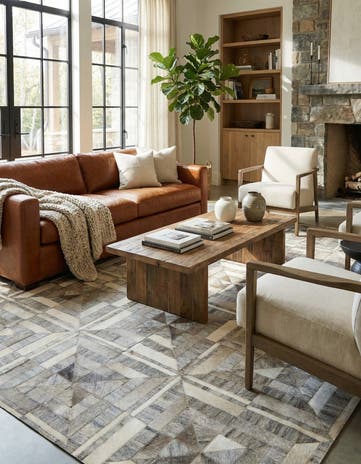 5' x 7' 9 Cowhide Rug