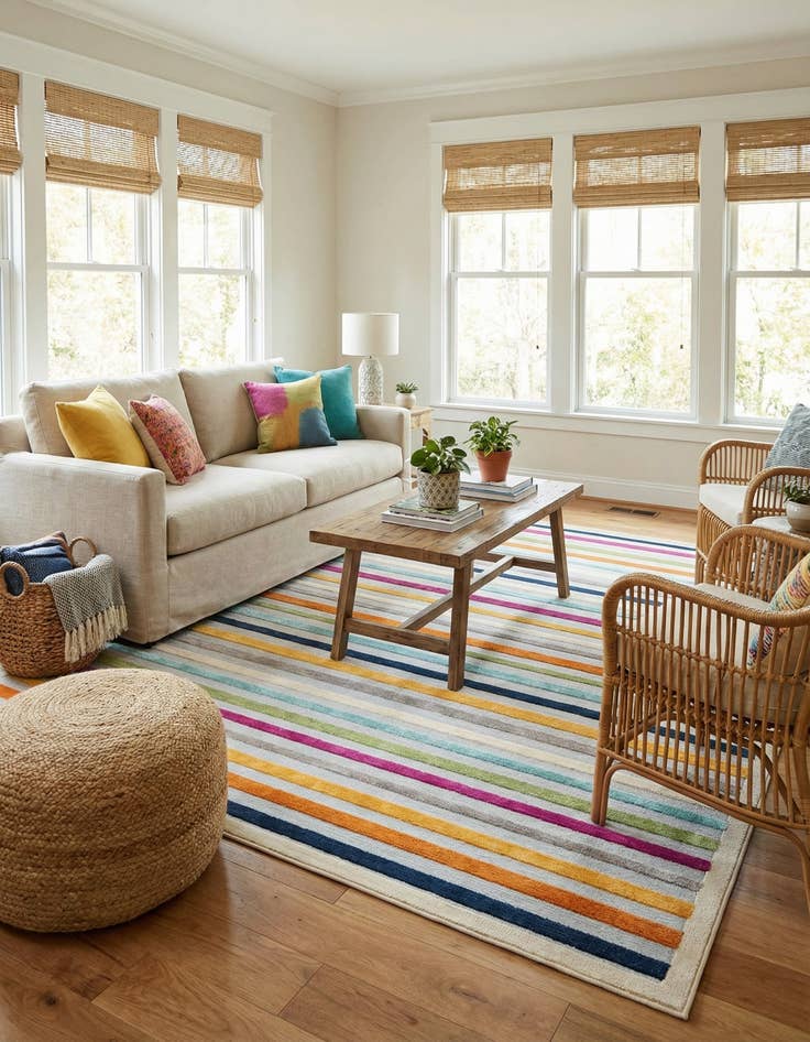 Detail image of 9' x 12'  Washable Aruba Indoor / Outdoor Rug