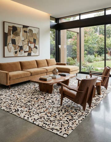8' x 9' 9 Cowhide Stocks Rug