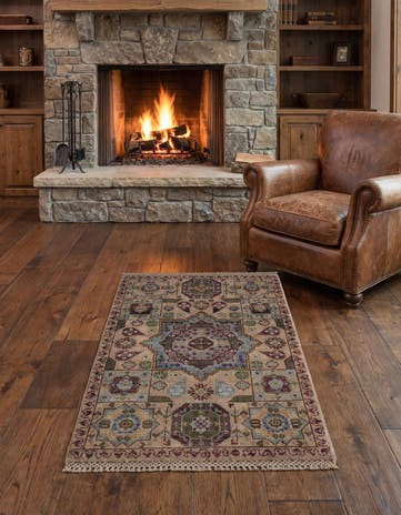 2' x 3' Hand Knotted Mamluk Ziegler Rug