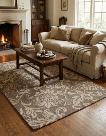 5' x 8' Agra Wool Rug