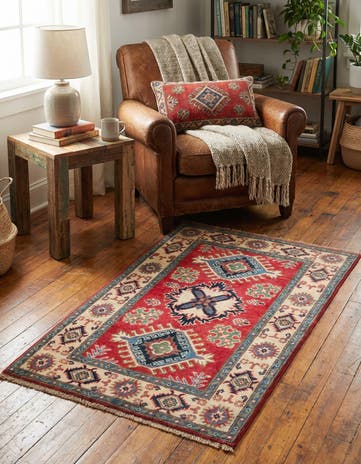 2' 6 x 4' 2 Hand Knotted Kazak Rug