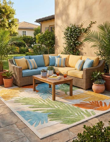 7' 10 x 10' Easy-Clean Aruba Indoor / Outdoor Rug