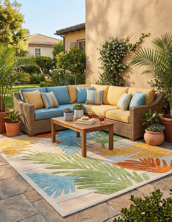 7' 10 x 10' Easy-Clean Aruba Indoor / Outdoor ...