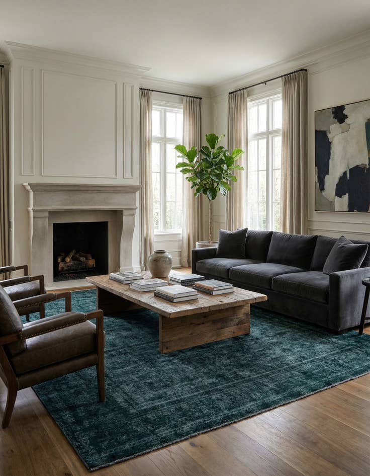 Detail image of 9' 3 x 12' 1  Hand Knotted Ultra Vintage Persian Wool Rug